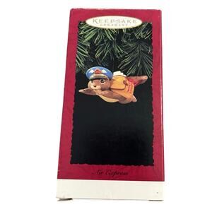 Vintage Hallmark Keepsake Christmas ornament “Air Express” Flying Squirrel